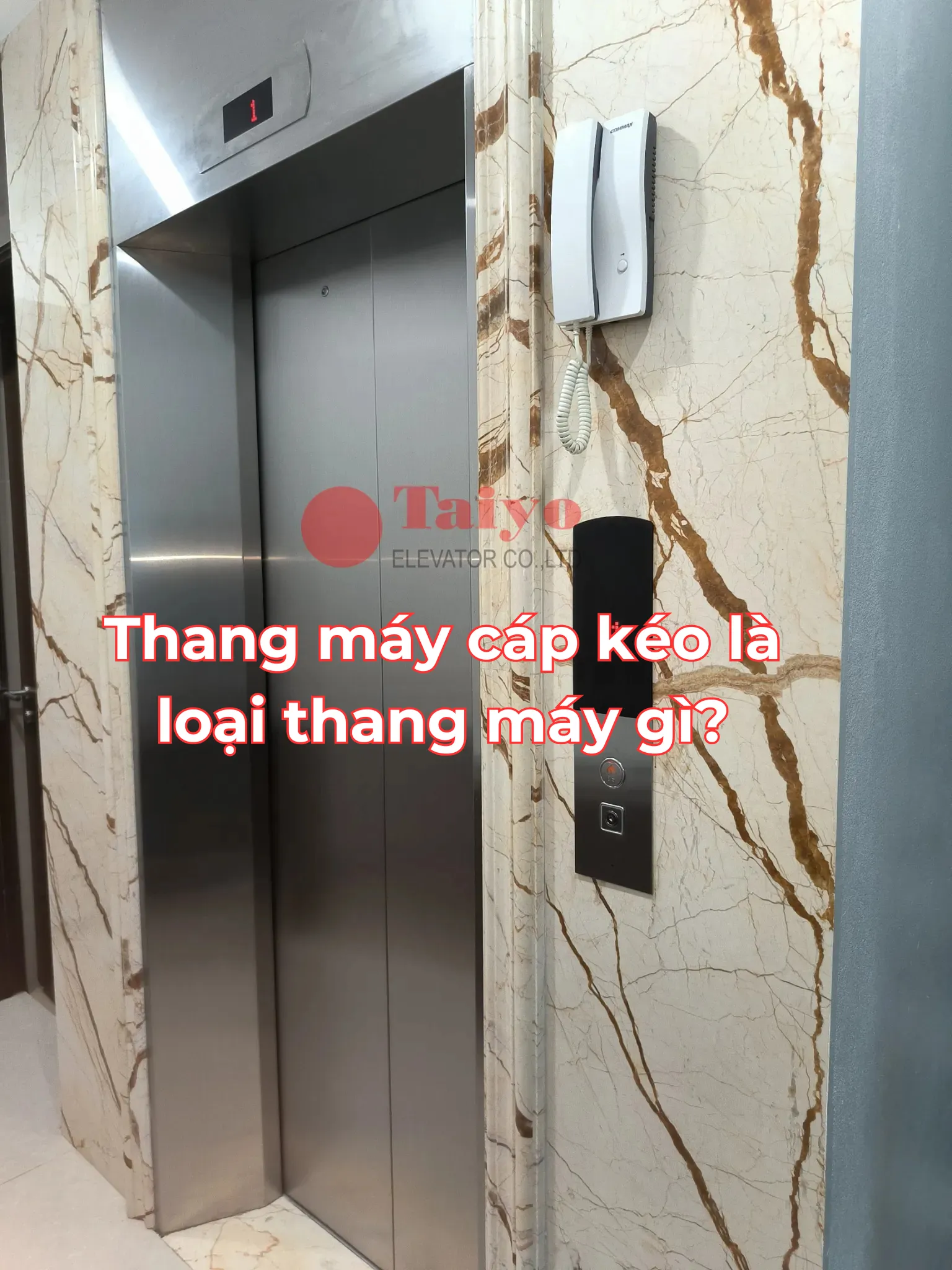 hình ảnh thang máy gia đình loại cáp kéo