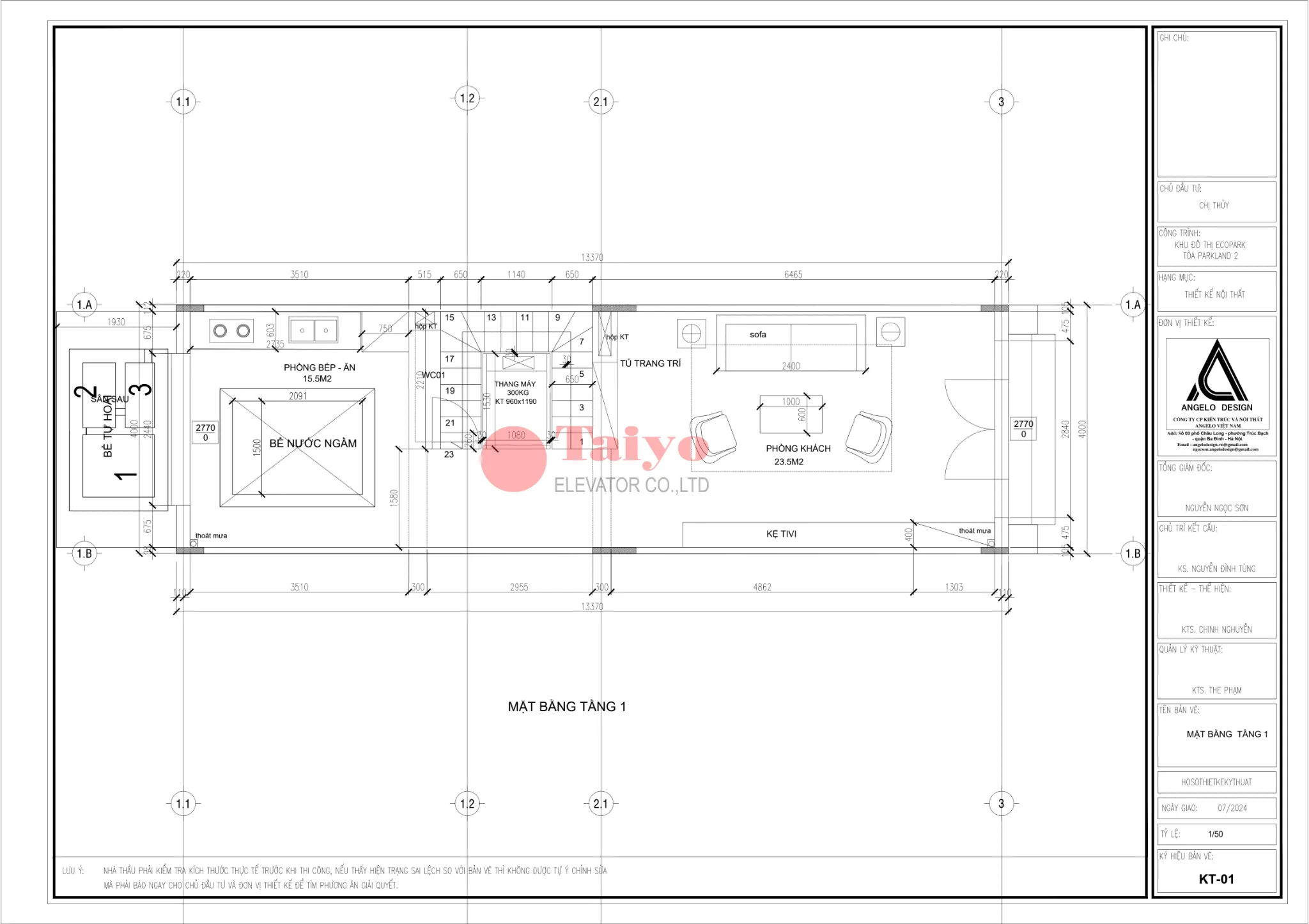 ban ve tang 1 mau thang may tai Vinhomes Ocean Park