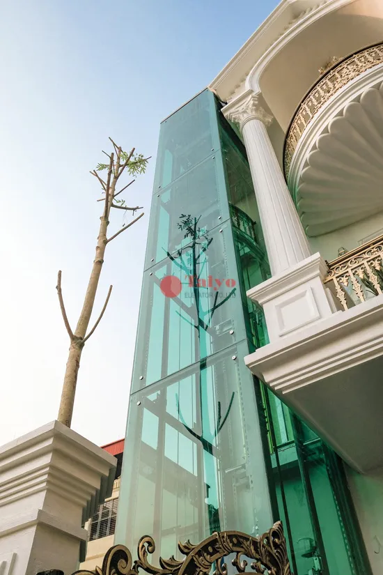Hình ảnh Thang máy kính ngoài trời