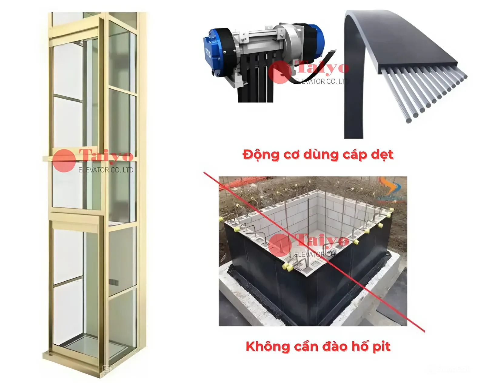Hình ảnh về THANG MÁY SỬ DỤNG CÁP DẸT