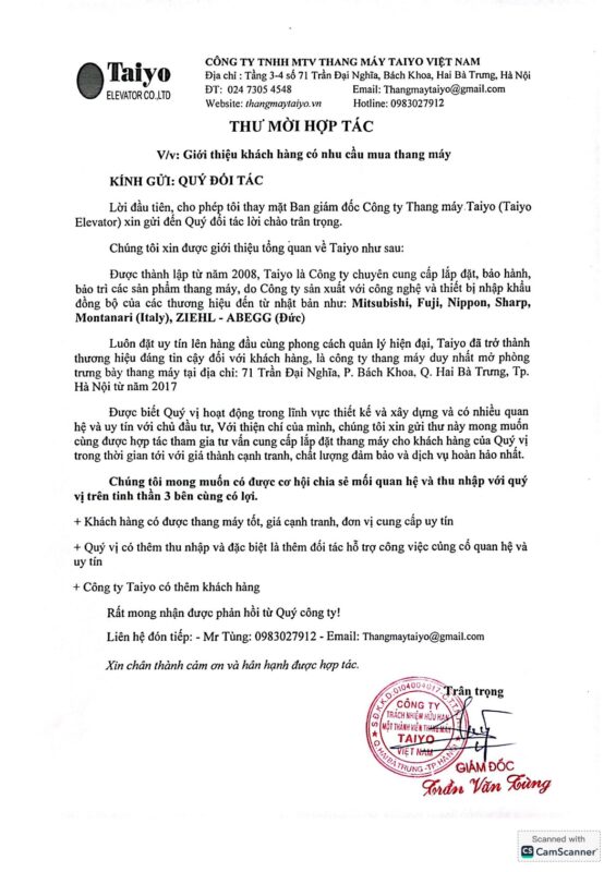 Thang Máy | Thang Máy Gia Đình | Công Ty Thang Máy Taiyo Việt Nam