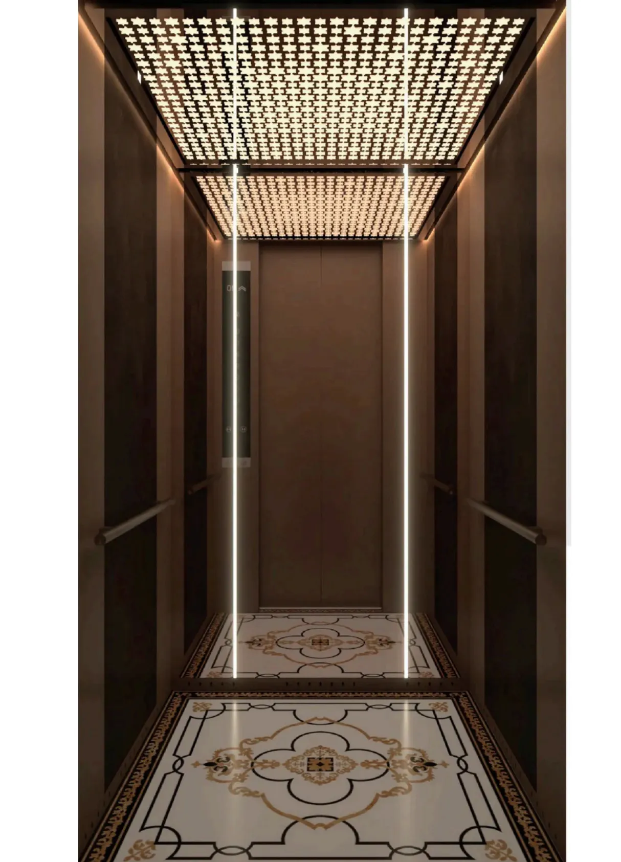 Mẫu cabin thang máy TAIYO - Plus2 mang phong cách Á Đông