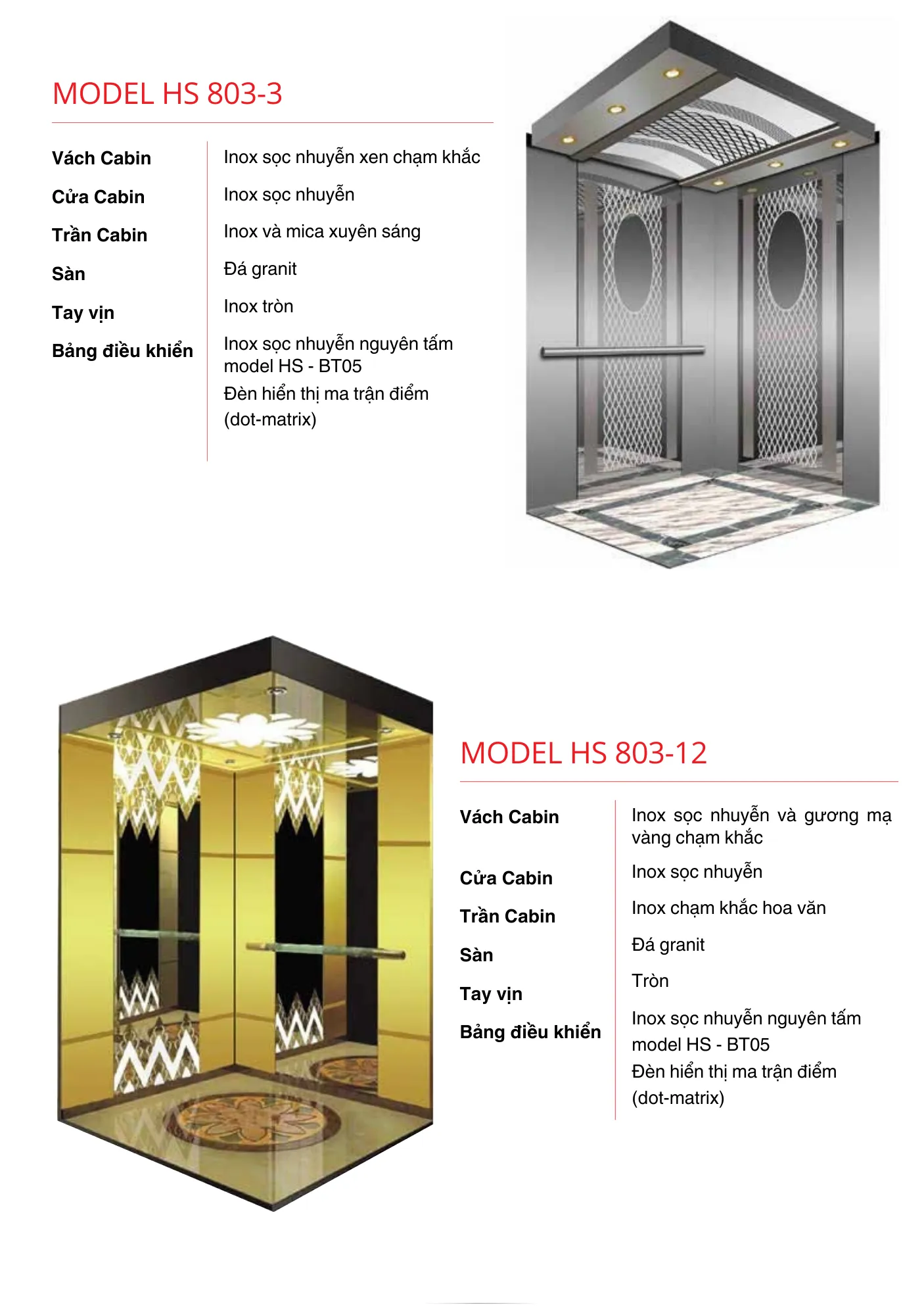 Thang máy gia đình loại 600-630kg
