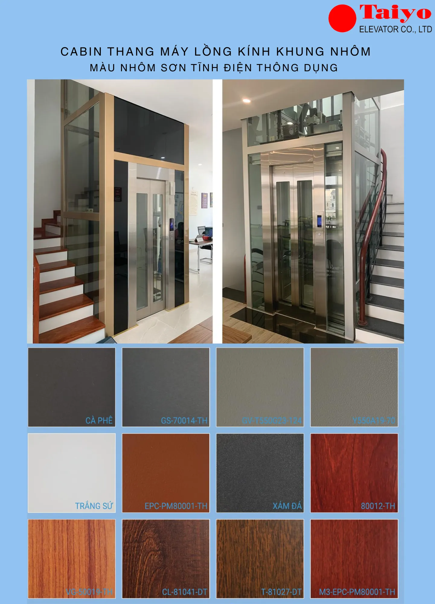 Thang máy gia đình 350kg 11 thang may long kinh vuong