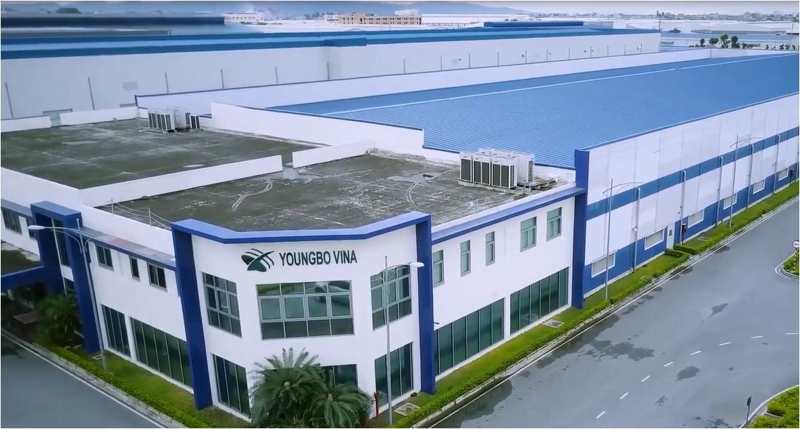 Nhà máy Youngbo Vina -Khu công nghiệp Quế Võ, tỉnh Bắc Ninh, lắp thang máy tải hàng TAIYO