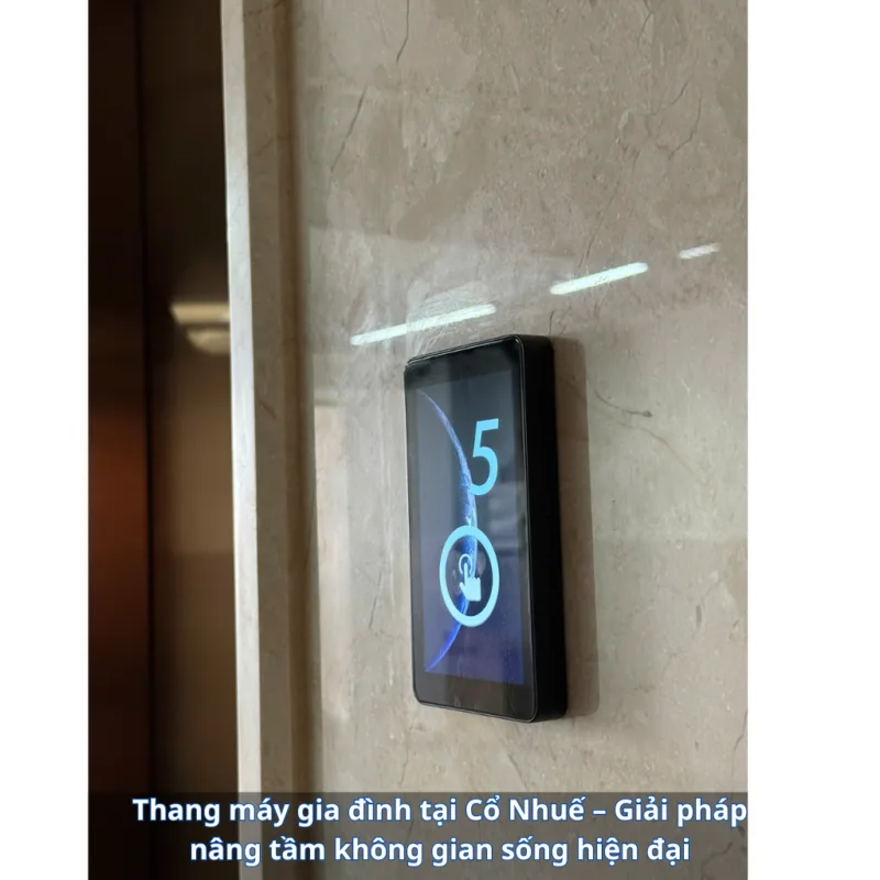 Thang máy gia đình tại Cổ Nhuế 30 Thang may gia dinh tai Co Nhue Giai phap nang tam khong gian song hien dai