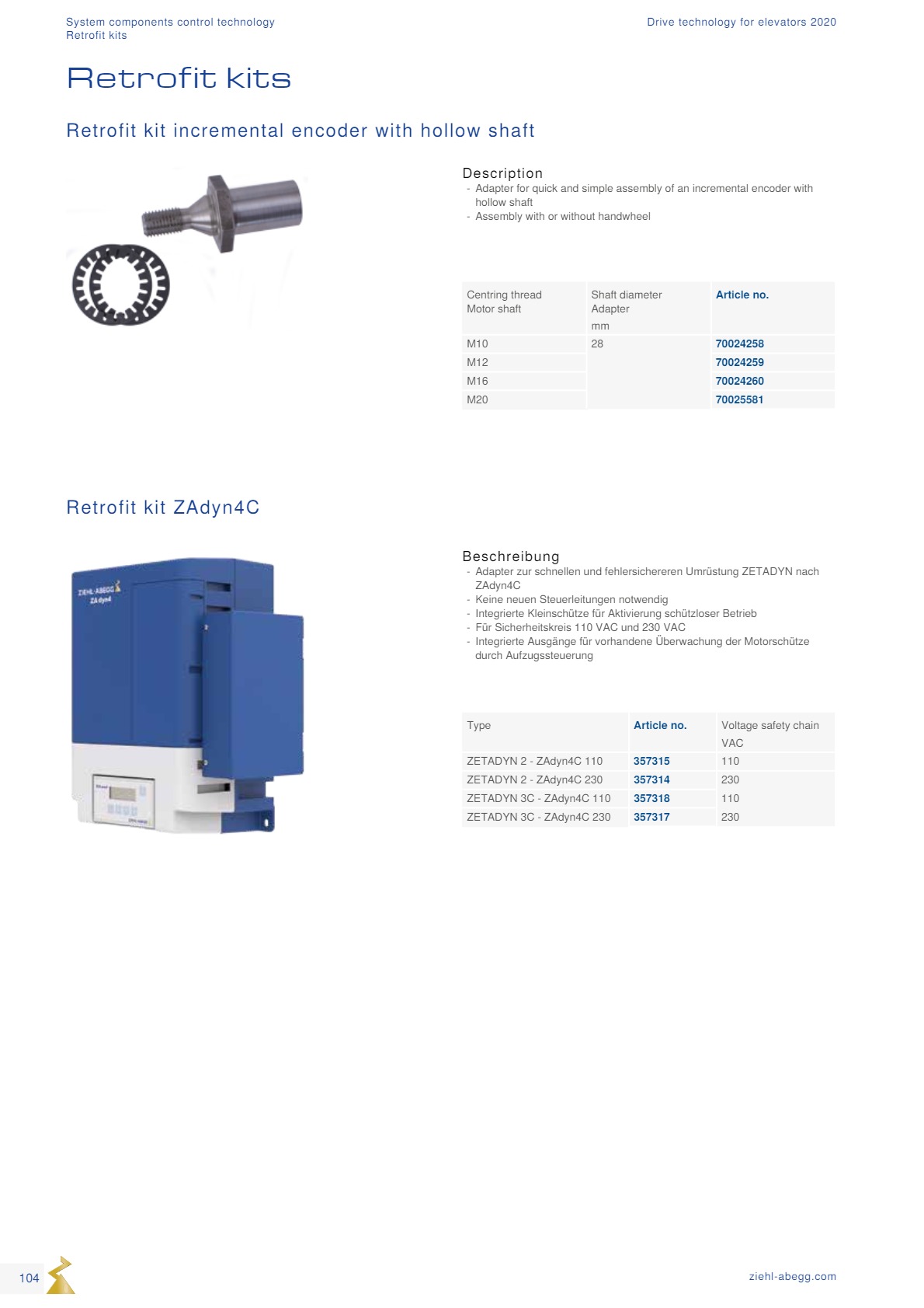 Động cơ ZIEHL-ABEGG 104 Dong co Ziehl abegg san xuat tai Duc 104