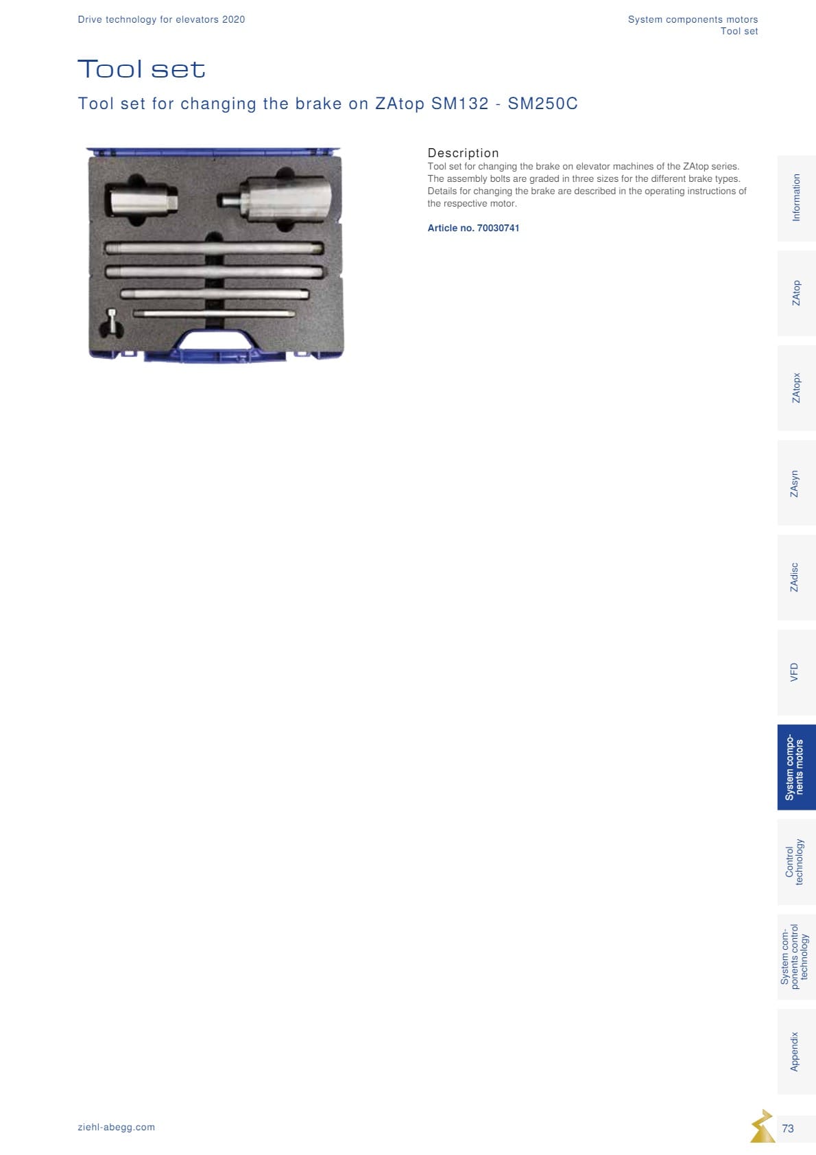 Động cơ ZIEHL-ABEGG 73 Dong co Ziehl abegg san xuat tai Duc 73