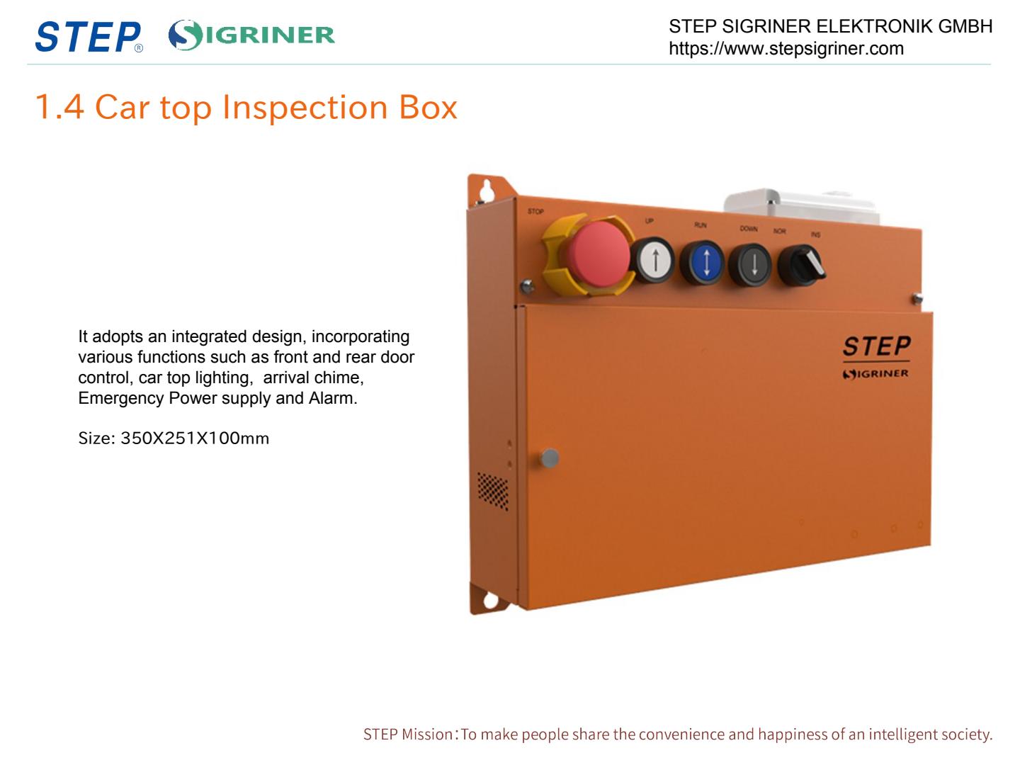 STEP SIGRINER CONTROLLER Introduction 20250912 CATALOGUE STEP DUC 1